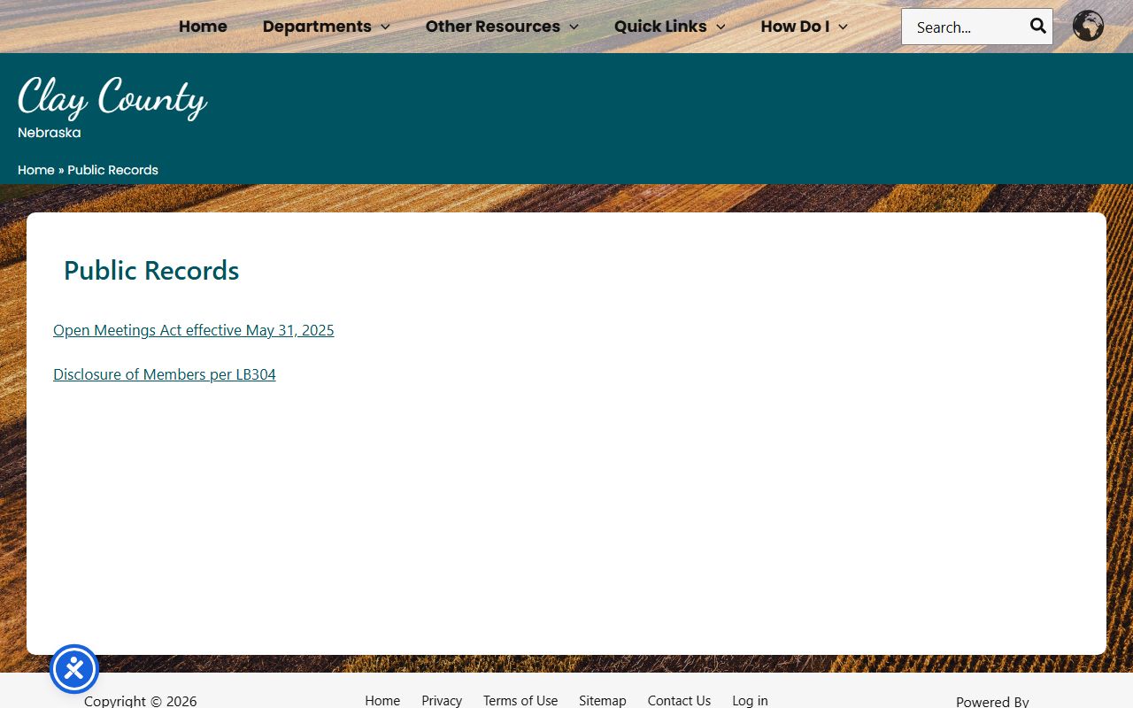 Clay County inmate population public records page